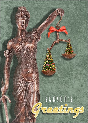 Attorney Christmas Card (Glossy White) 