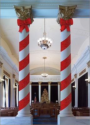 Candy Cane Courtroom (Glossy White) 
