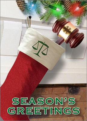Christmas Card For Attorneys (Glossy White) 