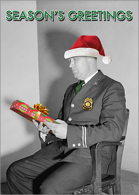 Law Enforcement Christmas Card (Glossy White) 