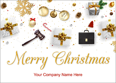 Legal Tools Christmas Card (Glossy White) 