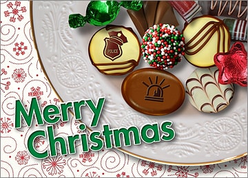 Police Christmas Candy Card