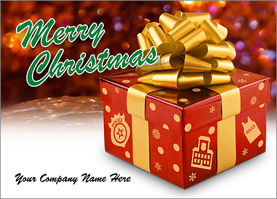 Police Christmas Gift (Glossy White) 