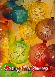 Police Glass Ornaments