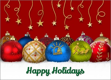 Police Ornament Card