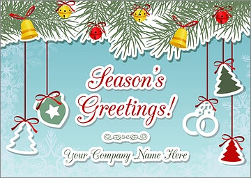 Police Ornaments Christmas Card