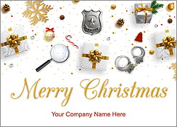 Police Tools Christmas Card