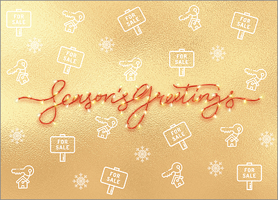 Real Estate Gold Card (Glossy White) 